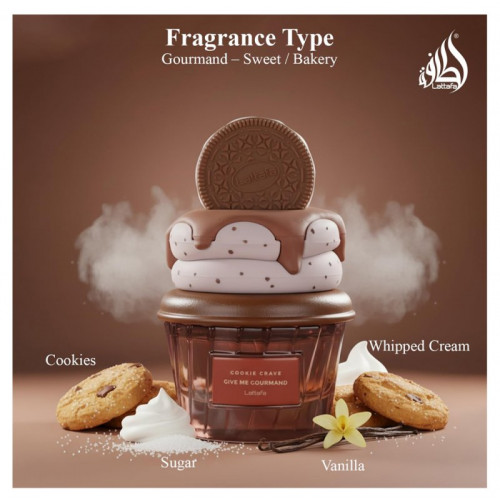 لطافه کوکی کریو زنانه - Lattafa Cookie Crave لطافه کوکی کریو زنانه - Lattafa Cookie Crave