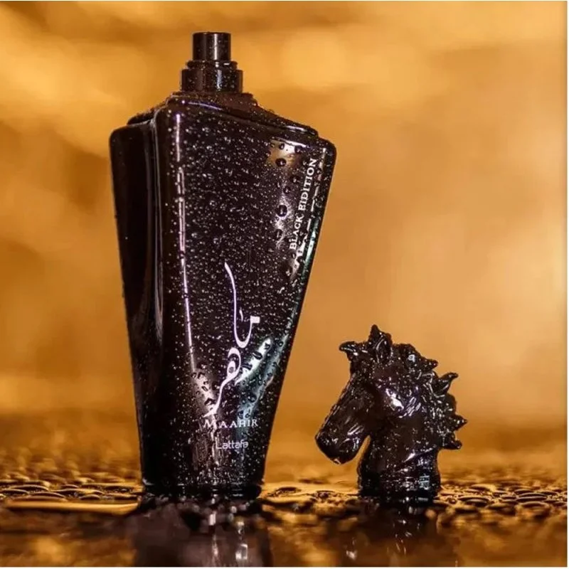 عطر ماهر مشکی 100 میل از برند لطافه - Lattafa Maahir Black Edtion