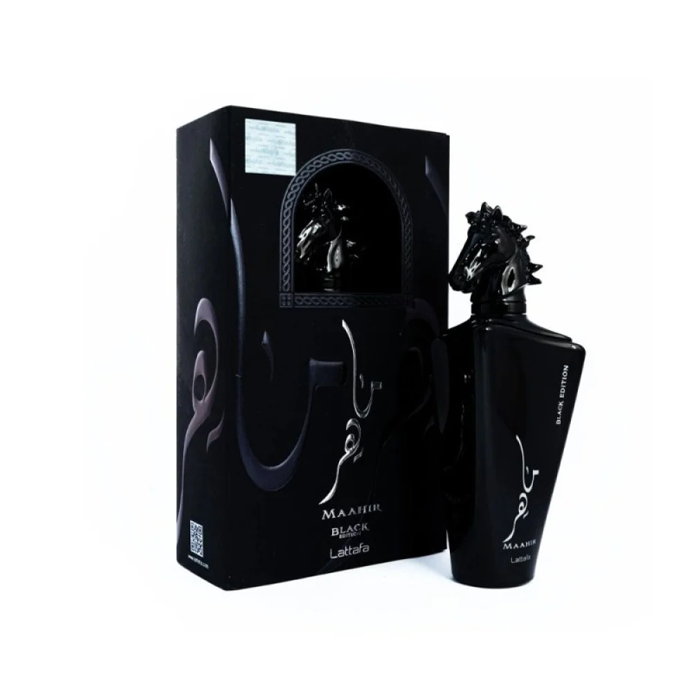 عطر ماهر مشکی 100 میل از برند لطافه - Lattafa Maahir Black Edtion