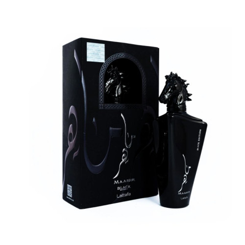 عطر ماهر مشکی 100 میل از برند لطافه - Lattafa Maahir Black Edtion عطر ماهر مشکی 100 میل از برند لطافه - Lattafa Maahir Black Edtion