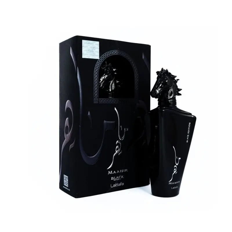 عطر ماهر مشکی 100 میل از برند لطافه - Lattafa Maahir Black Edtion