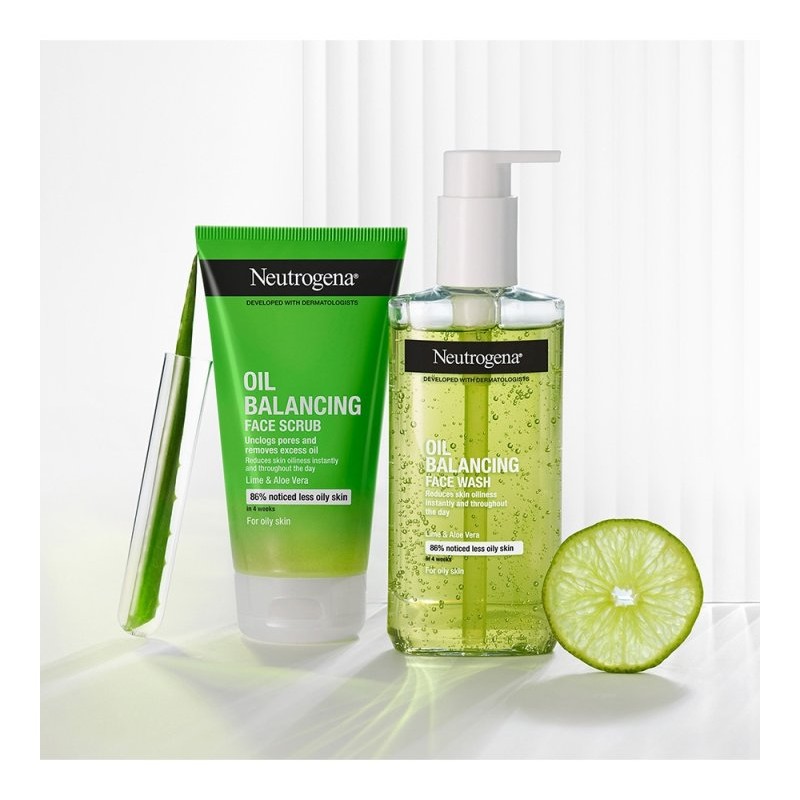 نوتروژینا ژل پاک کننده آرایش اویل بالانسینگ نوتروژینا  - Neutrogena Oil Balancing Gel Facial Wash Neutrogena