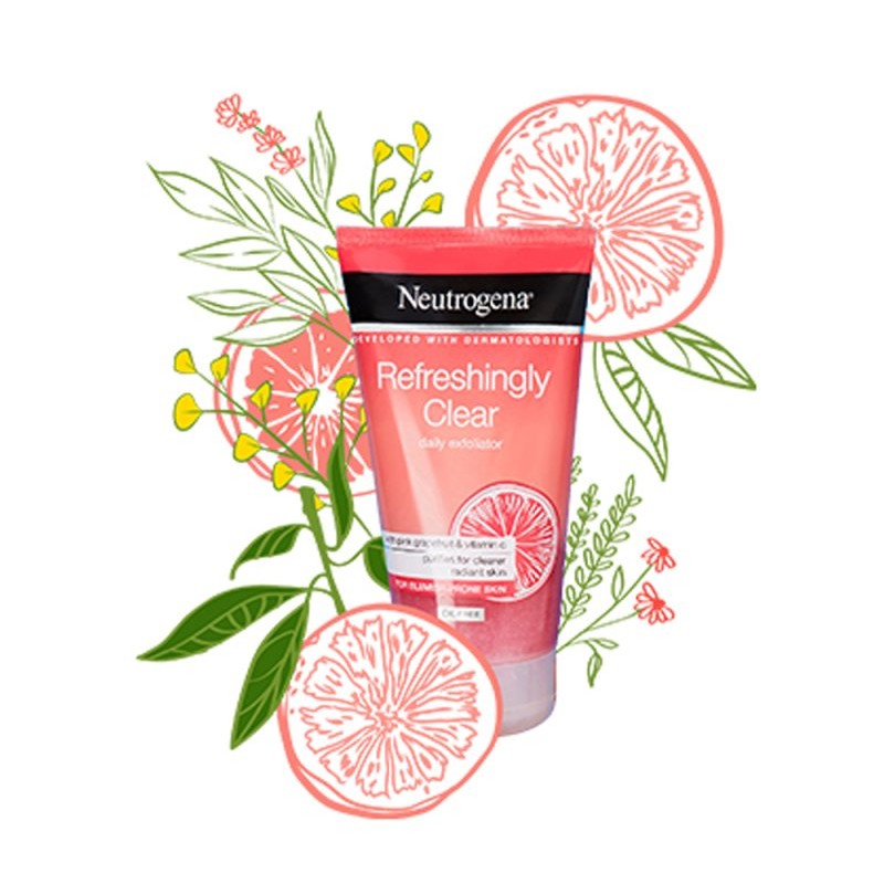 نوتروژینا لایه بردار رفرشینگلی کلیر نوتروژینا زنانه - Neutrogena Refreshingly Clear exfoliator